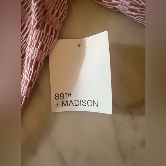 89th + Madison Women’s Quarter Sleeve Plus Size 2XL Rose Color Blouse NWT - Picture 3 of 7